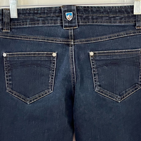 Kuhl Danzr Straight Leg Jean Women's Size 4 Short Dark Wash Stretch Denim Casual - Picture 5 of 12